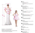 Elegant Mermaid Wedding Dresses with Sweetheart Ruffles and Chapel Train